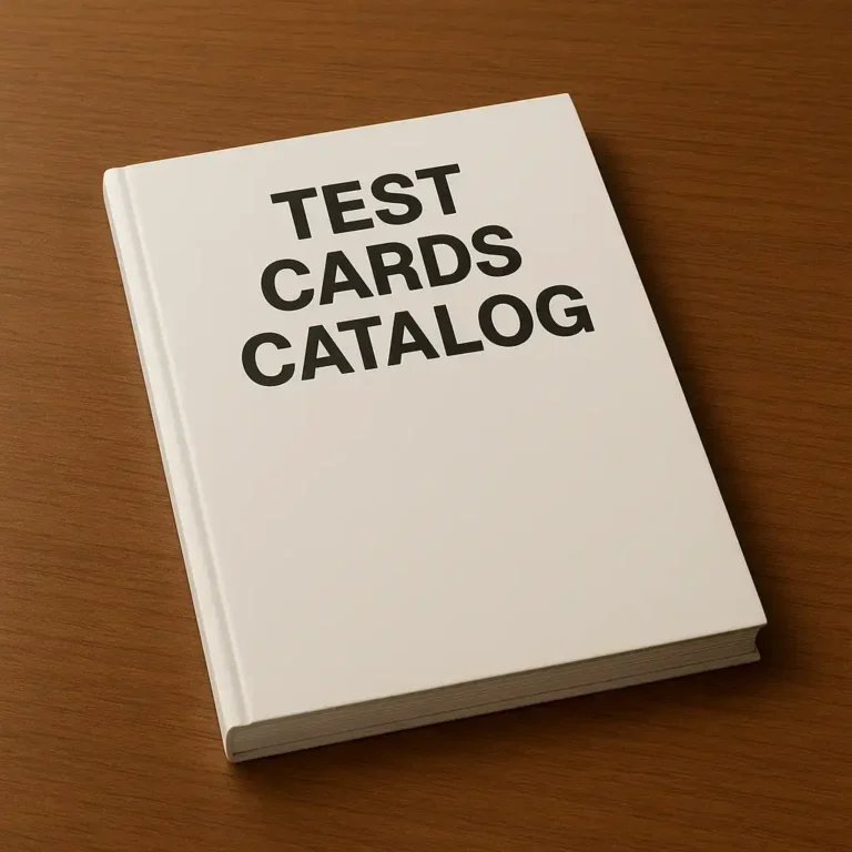 Test Card Catalog