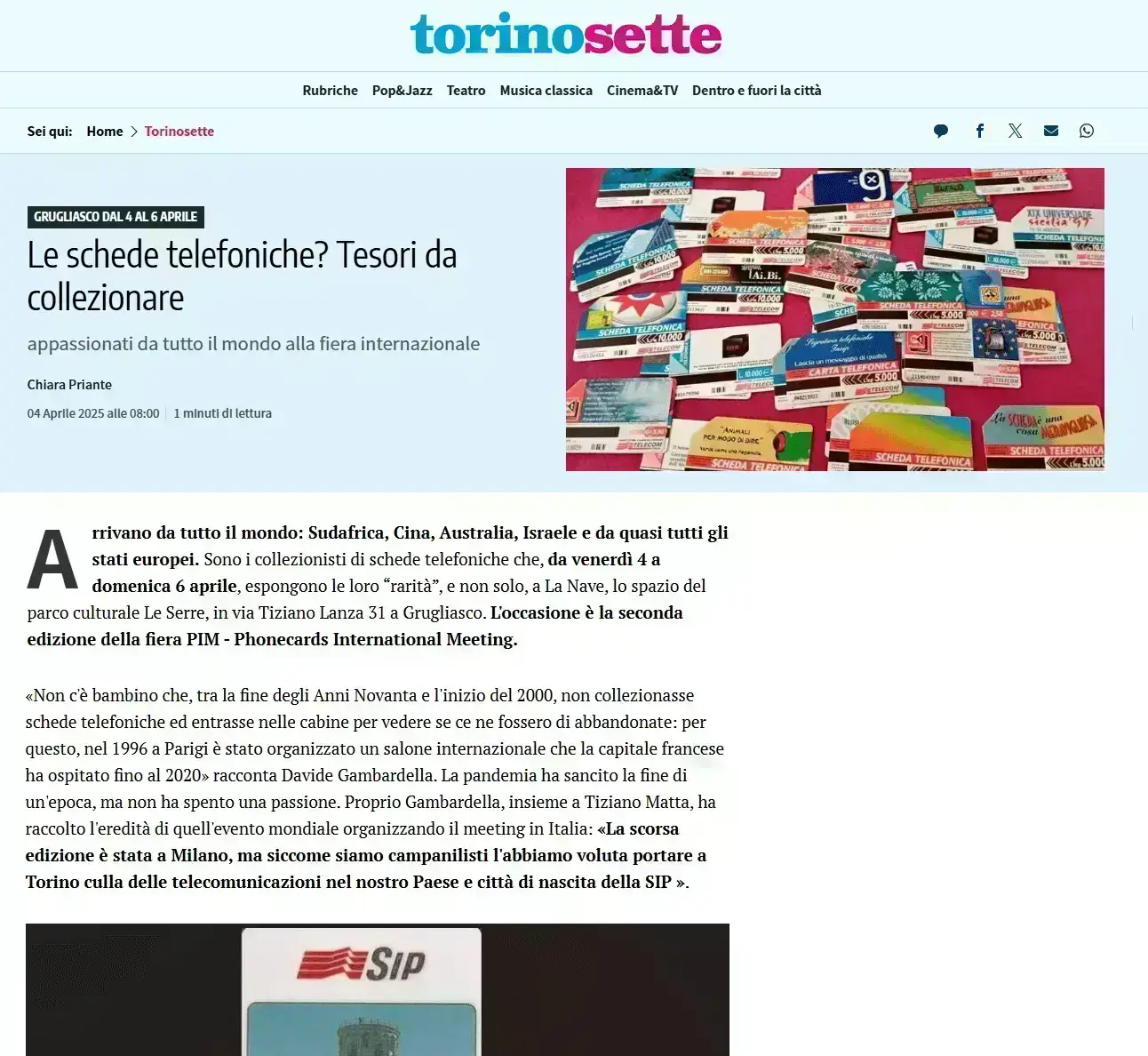 PIM 2025 - News on Torino Sette