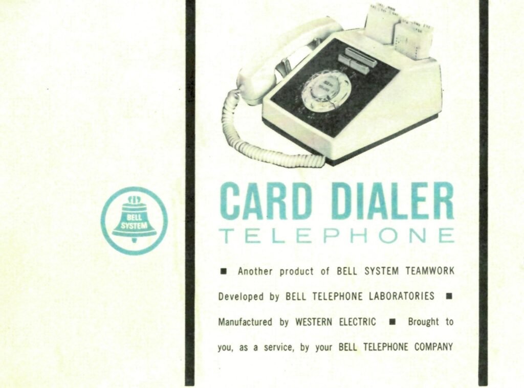 Carte de numérotation téléphonique - Dépliant