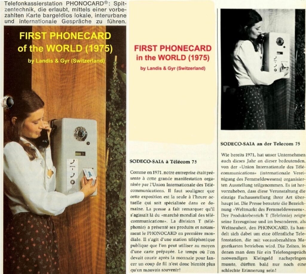 W1B Carte Téléphonique pour Exposition Publique - Dépliant