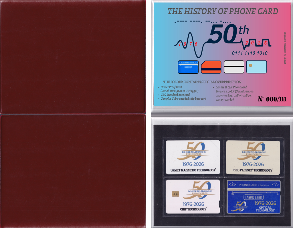 Commemorative Folder 50 years of Phonecard - Promotion