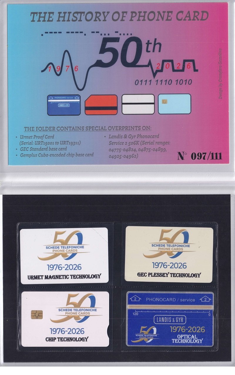 50th Anniversary of Phone Card Folder