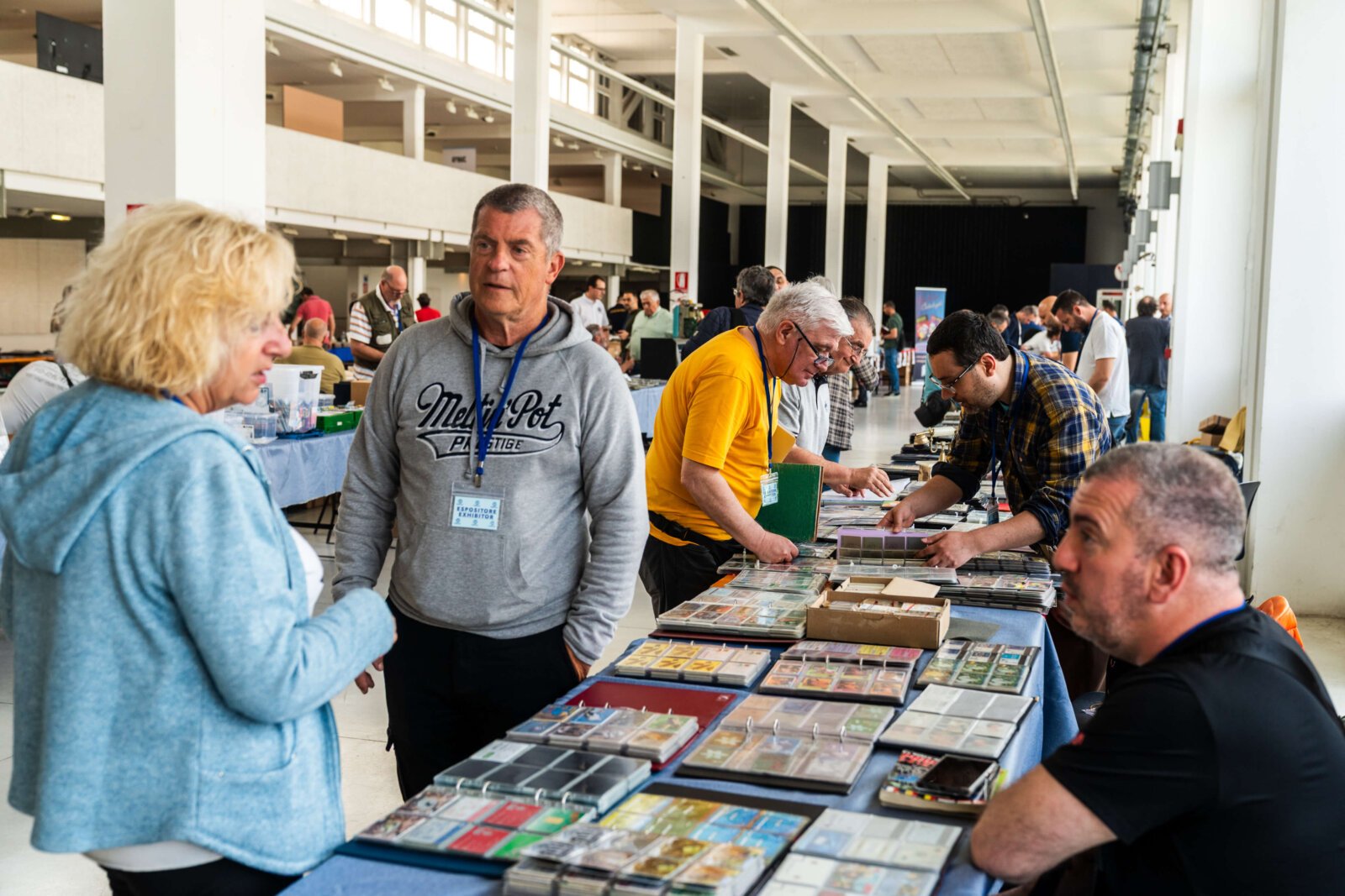 Phonecard collectors at the PIM – Phonecards International Meeting, WPC Club Collectors Network, Grugliasco Turin Italy