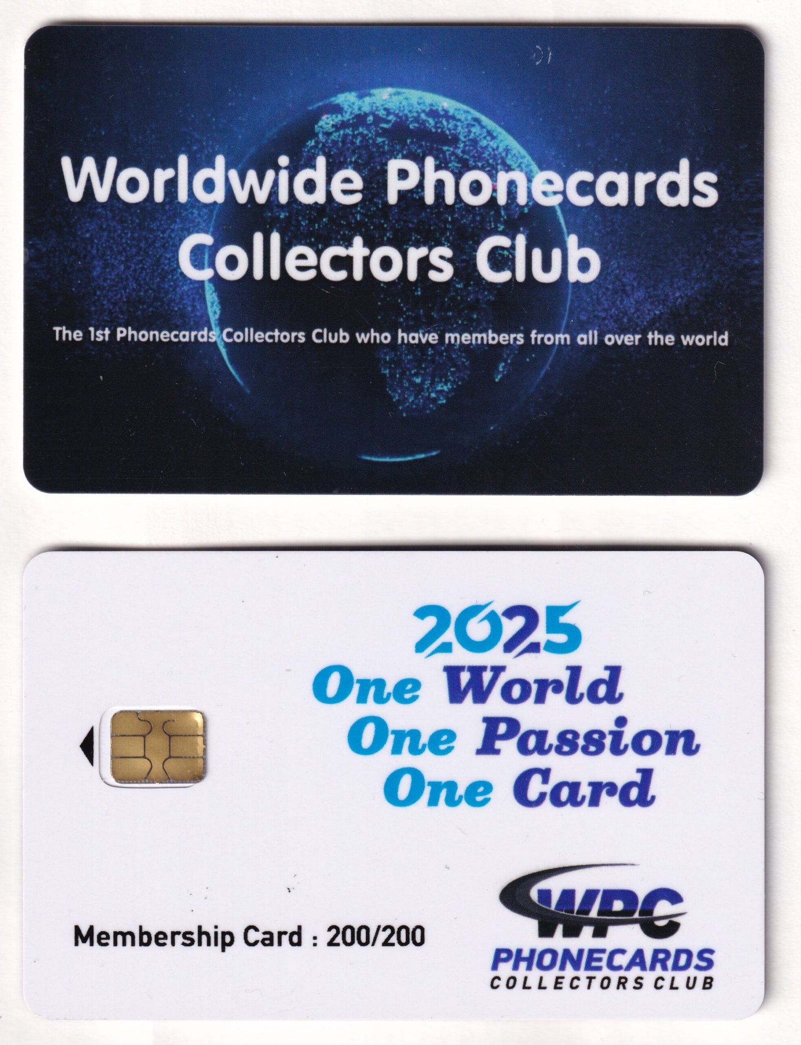 Official WPC Club Membership Card 2025, limited to 200 numbered copies, One World One Passion One Card