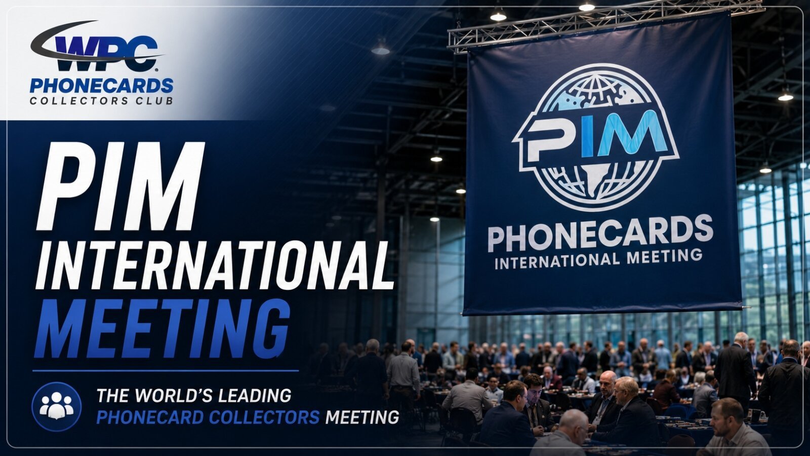 PIM International Meeting playlist thumbnail with international phonecard collectors event and official PIM logo