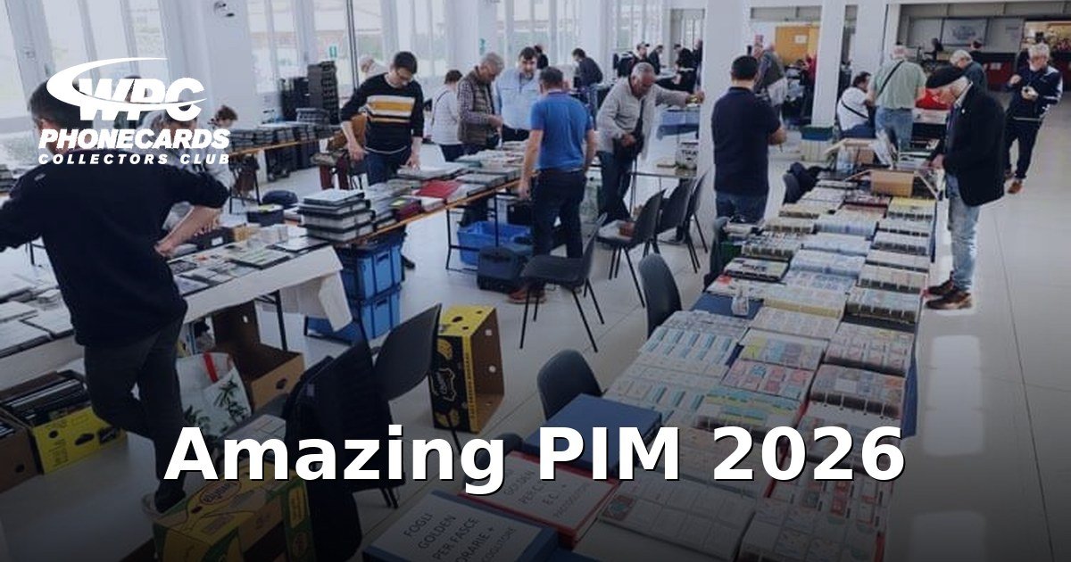 Collezionisti di schede telefoniche al PIM 2025 – immagine articolo Amazing PIM 2026 50° anniversario