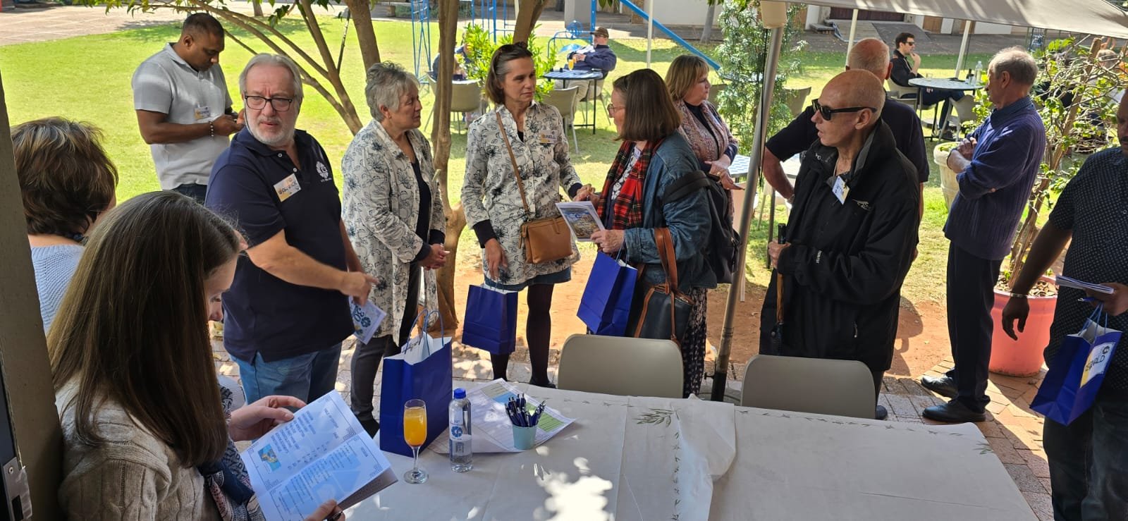 Members of the African Telately Association arriving at the 30th anniversary celebration at Filos Kitchen, Pretoria