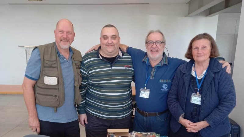 WPC Club collectors and African Telately Association members together at PIM 2025 – phonecard collecting community from 5 continents