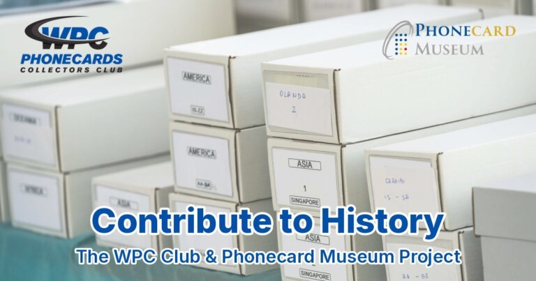 Archive boxes of phonecards organized by country, Contribute to History project by WPC Club and Phonecard Museum